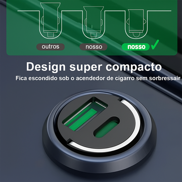 200w mini carregador de carro carregamento rápido para iphone qc3.0 mini pd usb tipo c carregador de telefone móvel do carro para xiaomi samsung huawei